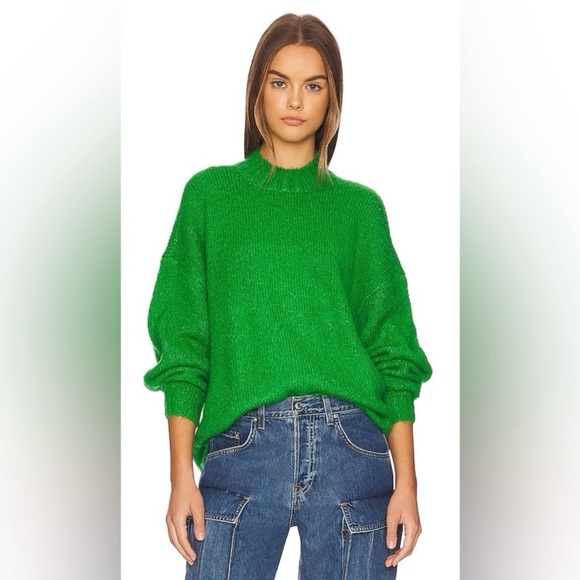 Pistola Carlen Sweater in Fern Green Alpaca Wool Blend Size Small - Picture 1 of 8